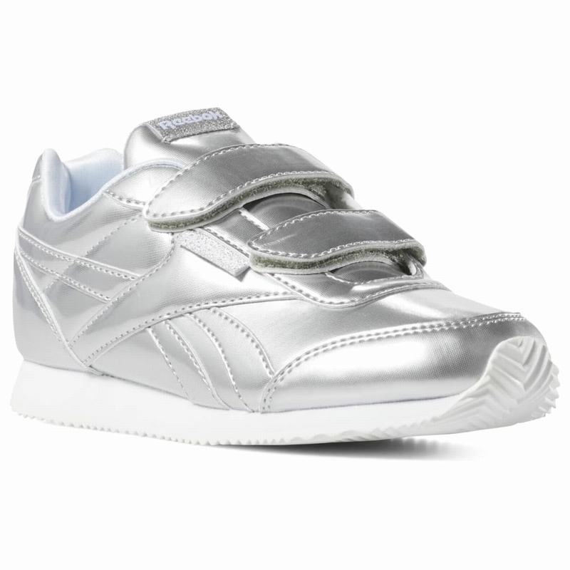 Tenisi Reebok Royal Classic Jog 2 Fete Argintii/Albi Romania NF7761TJ
